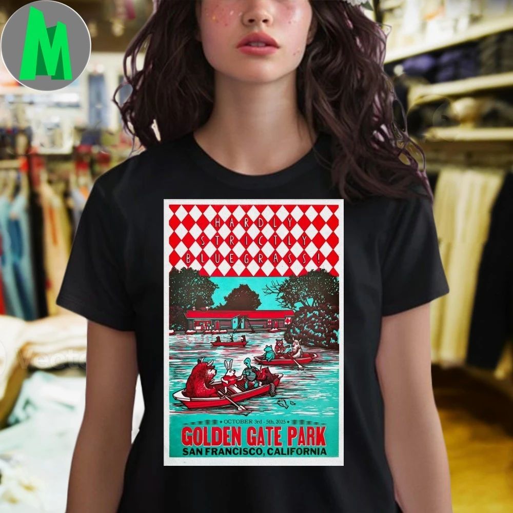Hardly Strictly Bluegrass Oct 3-5 2025 Golden Gate Park In San Francisco CA Poster Shirt
