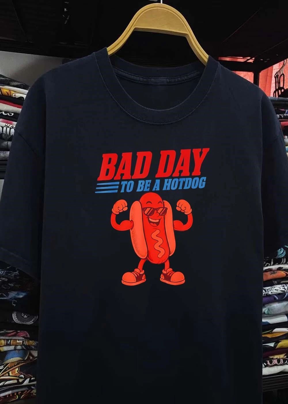 Bad Day To Be A Hotdog Funny Shirt