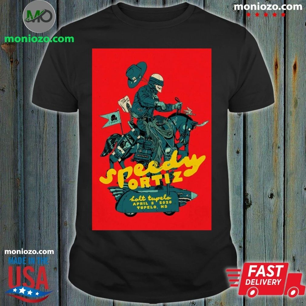 Original Speedy Ortiz Concert Tour at Bolt Tupelo April 3, 2026 Poster Graphic T-Shirt