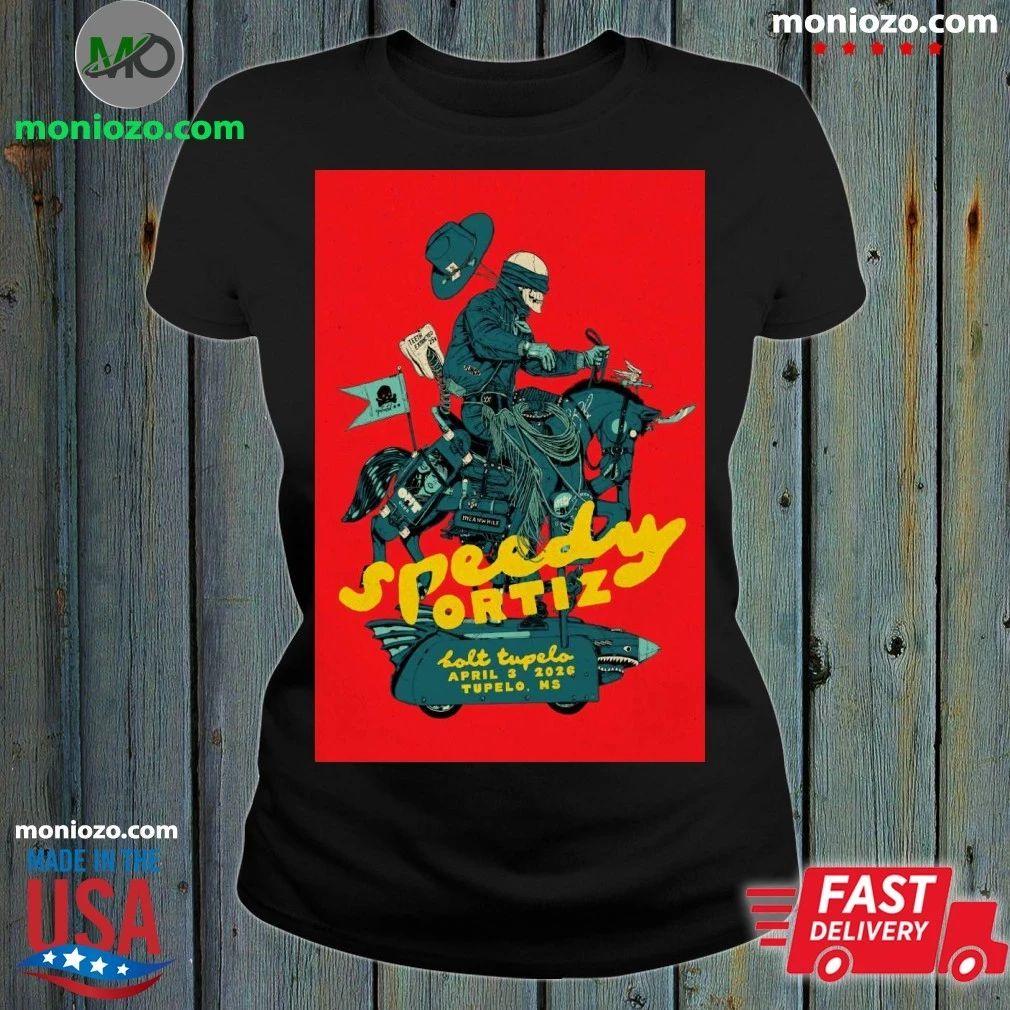 Original Speedy Ortiz Concert Tour at Bolt Tupelo April 3, 2026 Poster Graphic T-Shirt