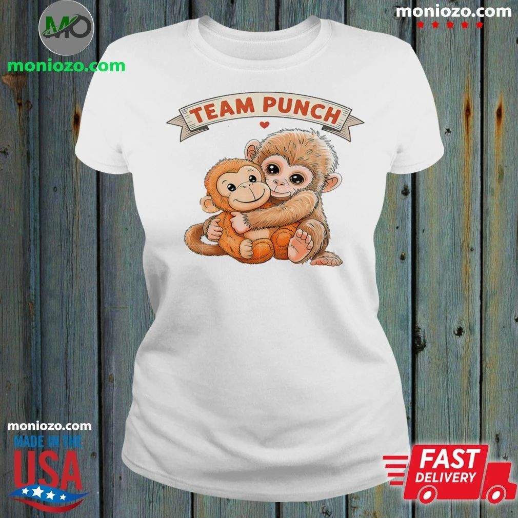 Original Cute Monkey Punch, Baby Monkey Team Punch Shirt