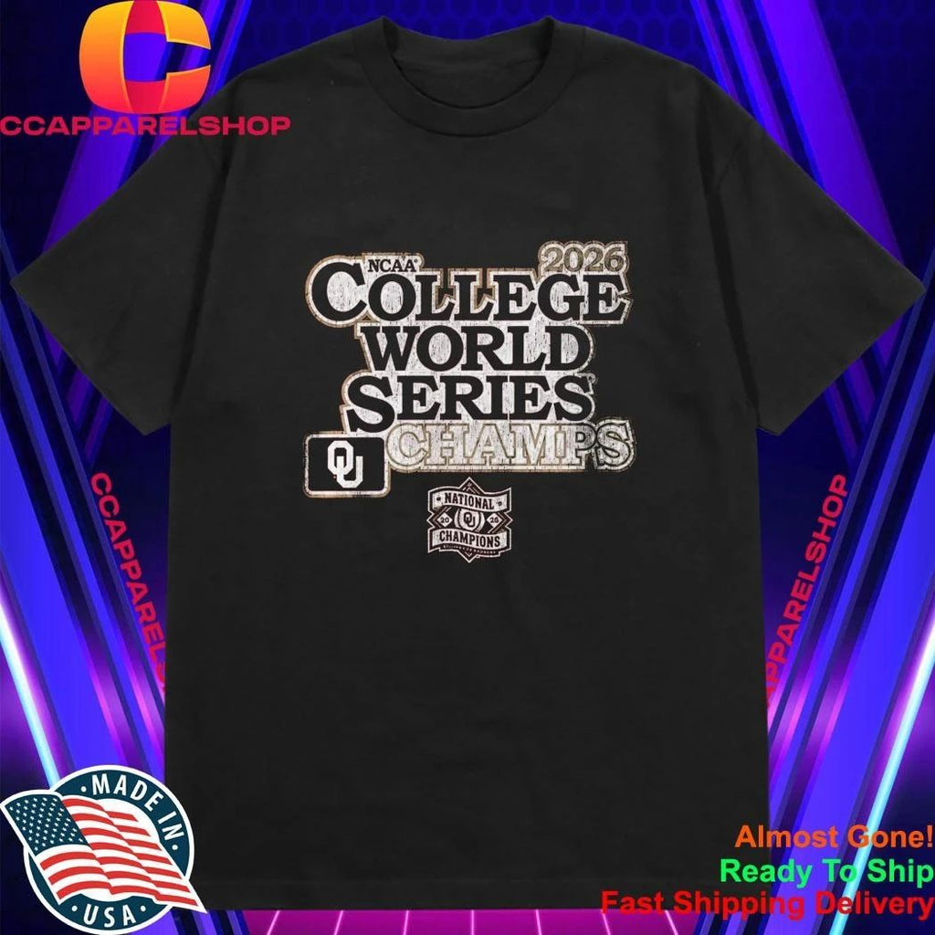 Oklahoma Baseball 2026 College World Series Champions Shirt