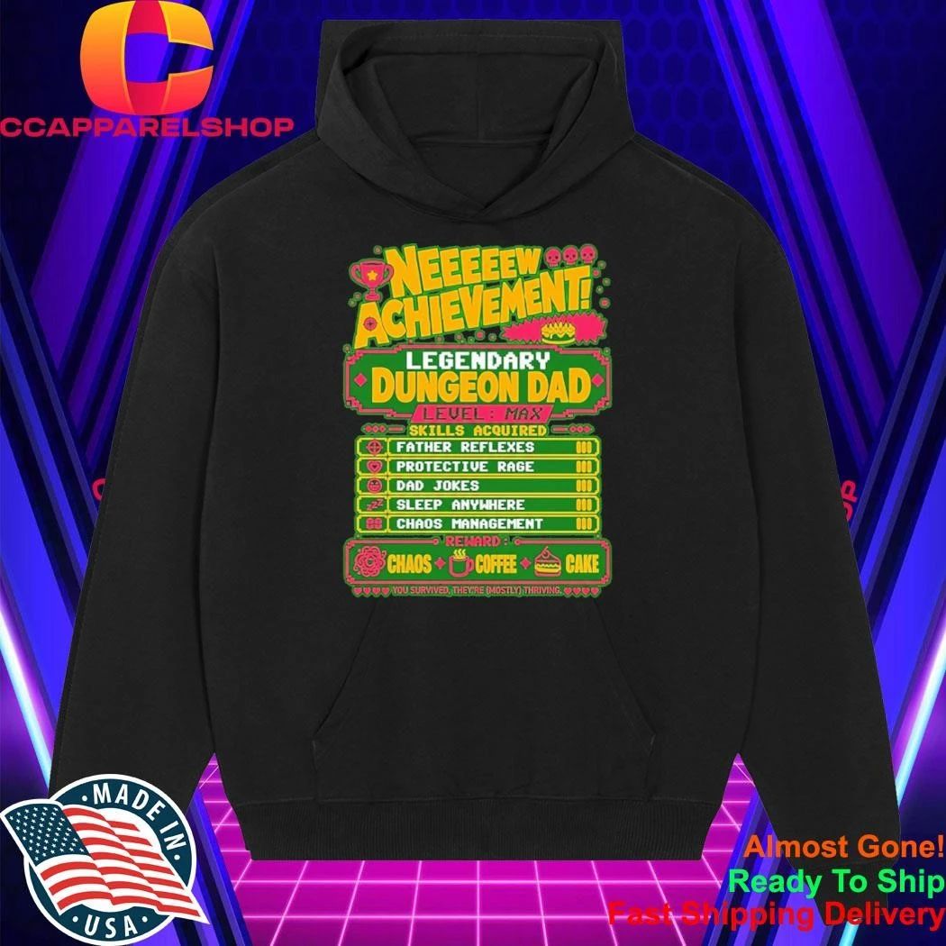 Legendary Dungeon Dad New Achievement Fathers Day Shirt