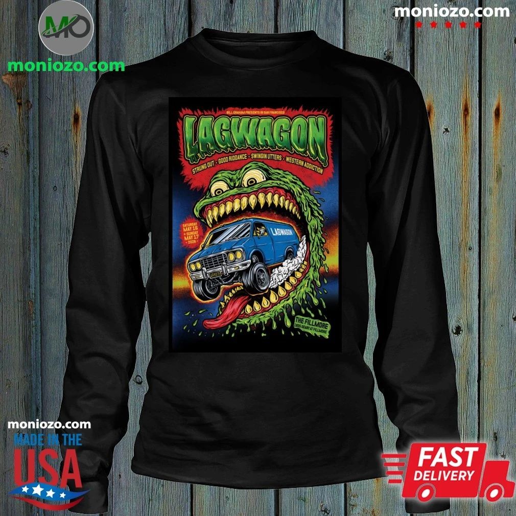 Lagwagon At The Fillmore SF On May 16-17 2026 Poster Shirt