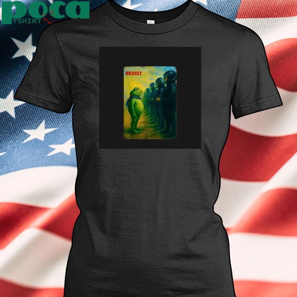 2025 Portland Frog Frogs Against Resist T-Shirt