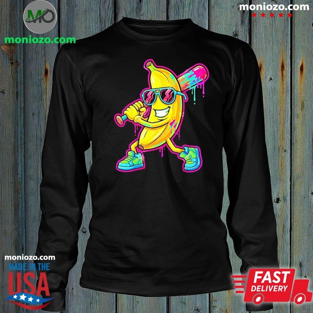 Original Banana Baseball Drip Ice Cream Shirt