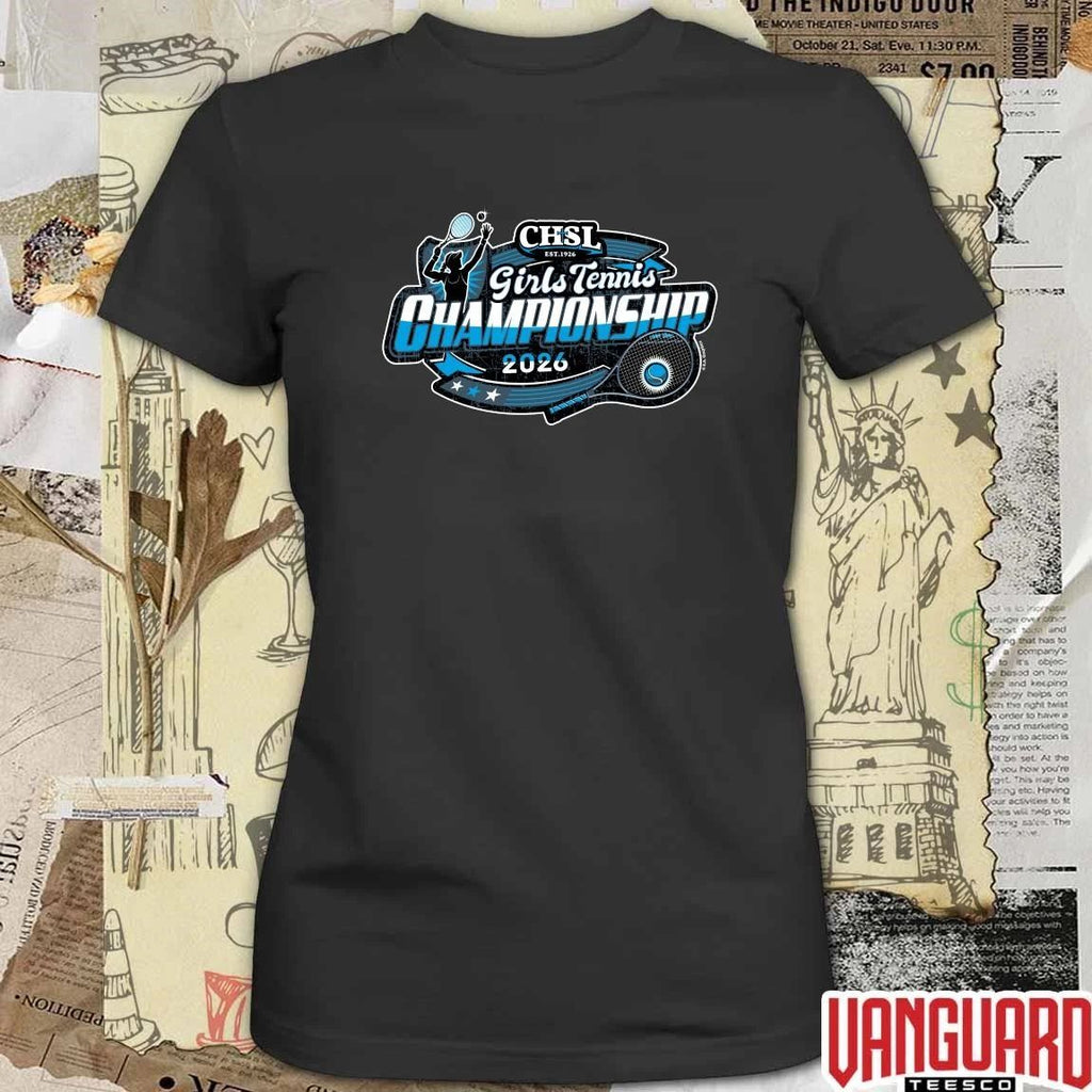 2026 CHSL Girls Tennis Championship Logo t-shirt