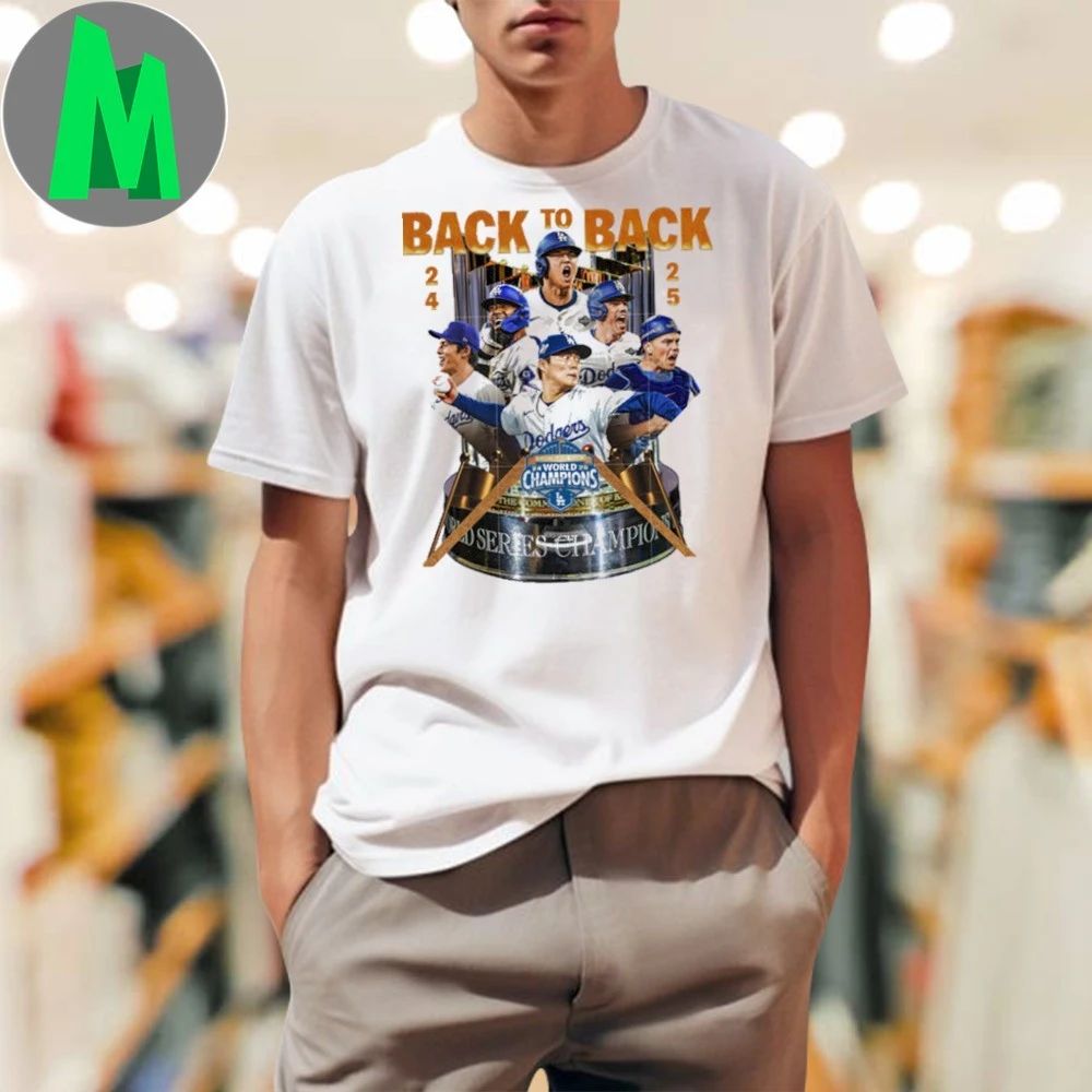 Back to back world champion dodgers games Logo T-Shirt