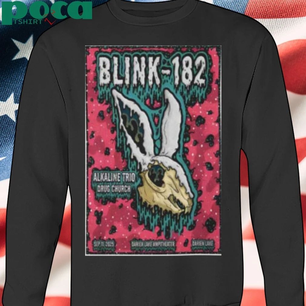 Blink-182 Fall Tour 2025 Darien Center NY Poster T-shirt