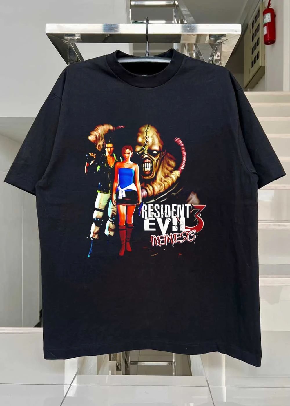Resident Evil 3 Nemesis Jill Valentine and Carlos Oliveira game characters shirt