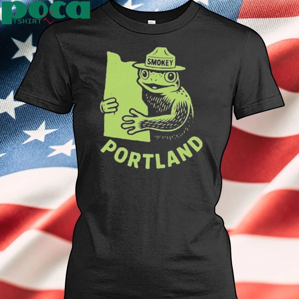Smokey Frog Portland Map T-shirt