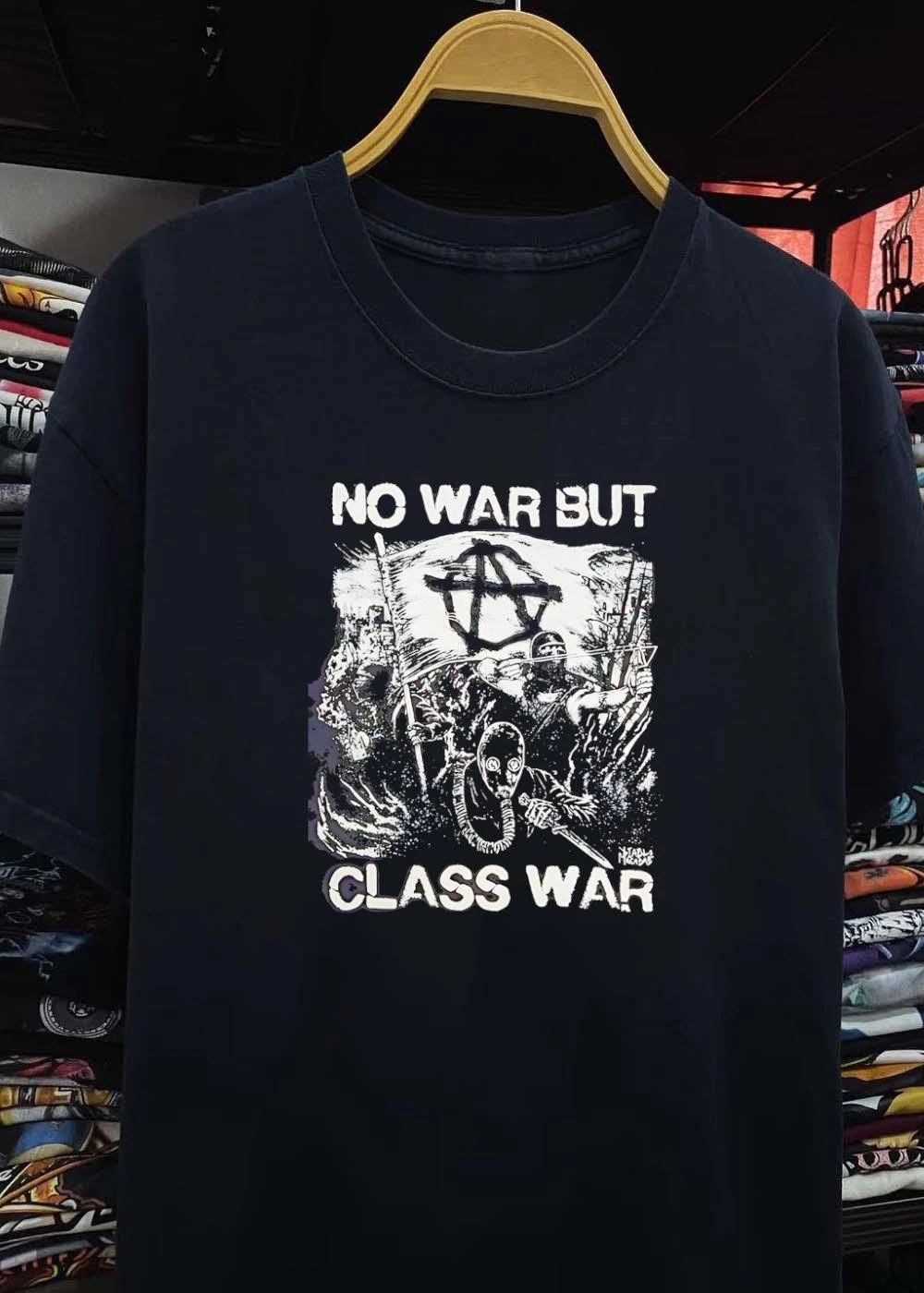 No War but Class War Anarchist Resistance Riot T-Shirt