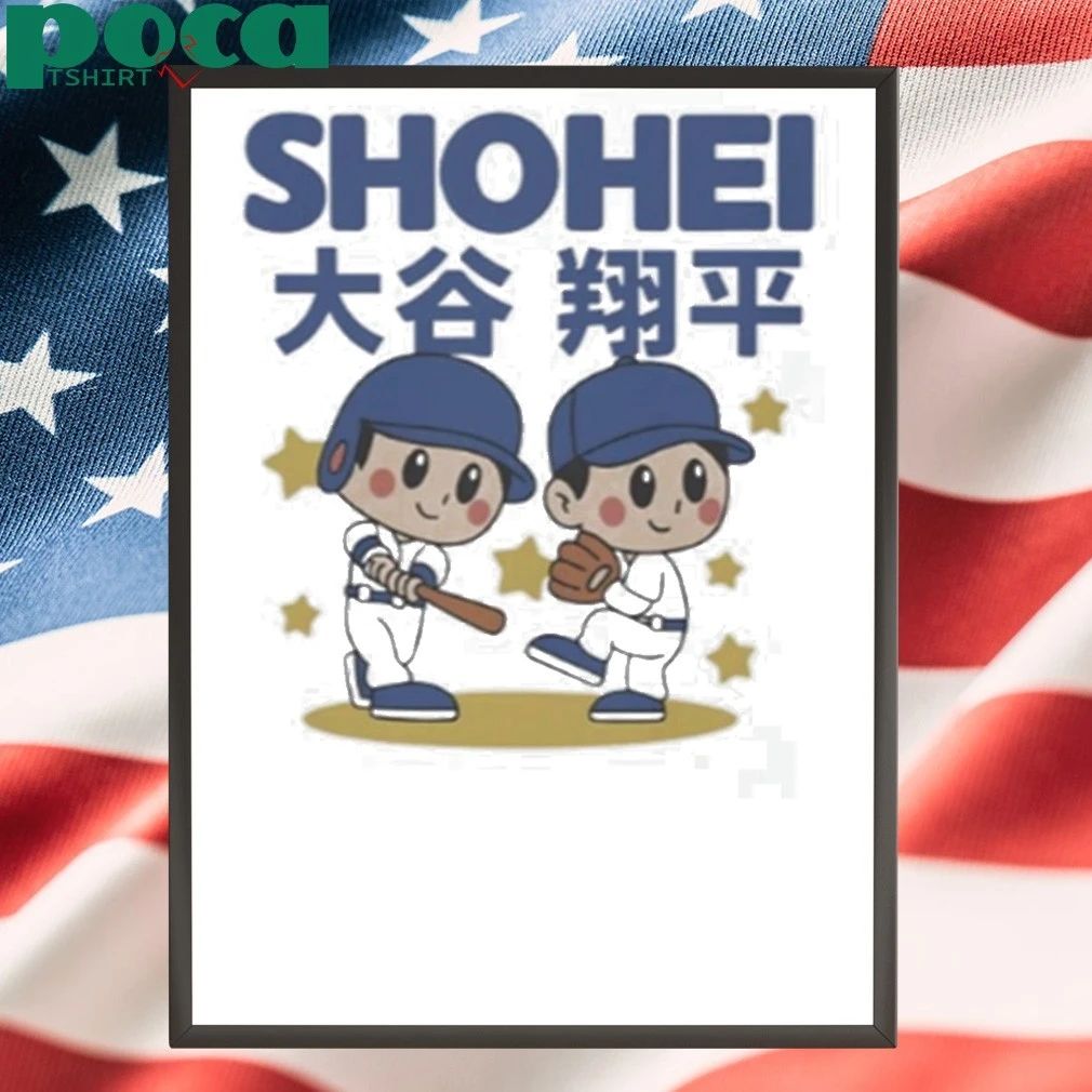 Shohei Ohtani Superstar Cartoon Baseball Shirt