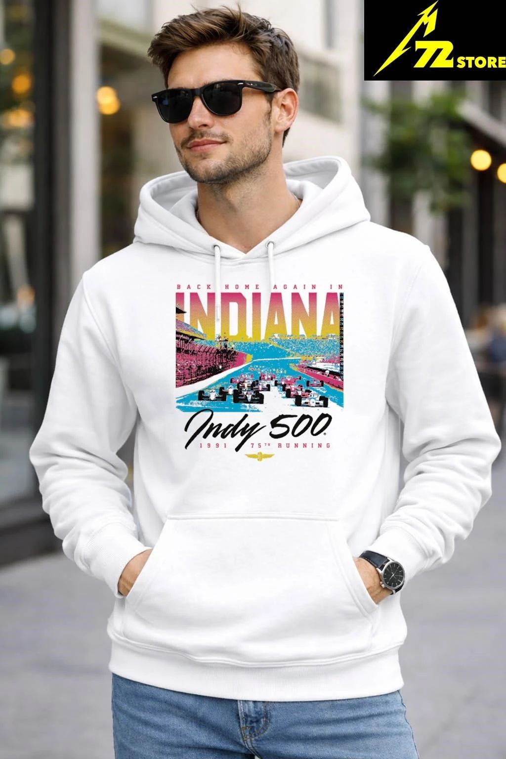 1991 Indy 500 Back Home Again Vintage Shirt