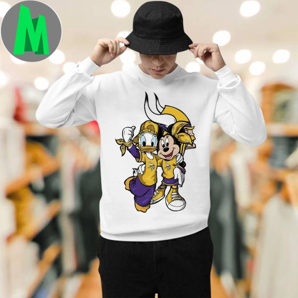 Daisy Minnie Minnesota Vikings Logo 2025 Shirt