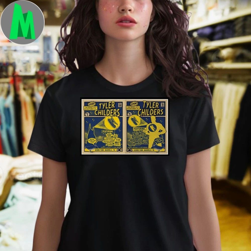 Tyler Childers Nashville, TN October 10-11 2025 Concert Poster Shirt