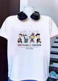 Peanuts 250 Years of Freedom 1776 2026 Characters Patriotic T-Shirt