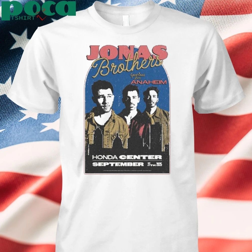 Jonas Brothers Sept 27 2025 Honda Center Anaheim, CA shirt