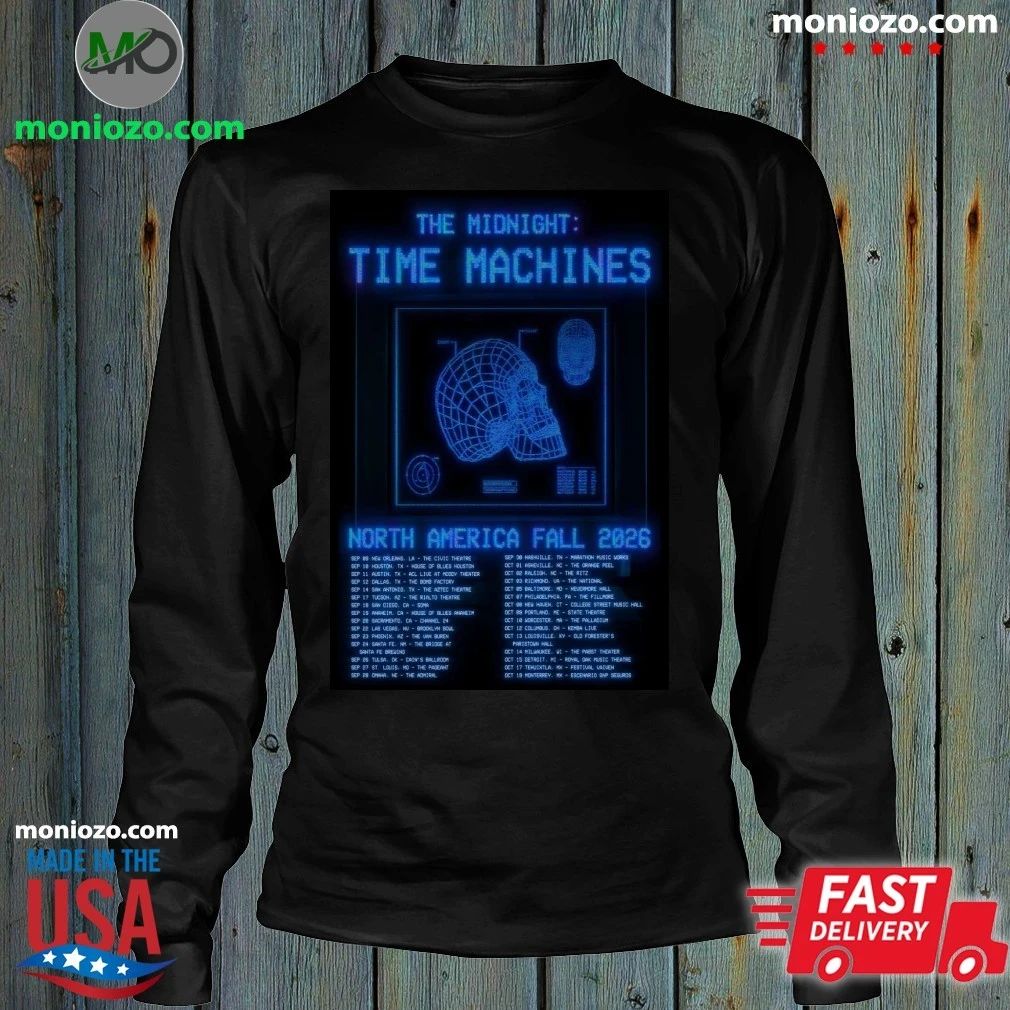The Midnight Time Machines 2026 North America Fall Tour Poster Shirt