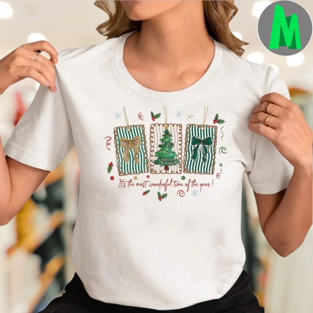 Preppy Christmas Retro It’s the most wonderful time of the year Shirt