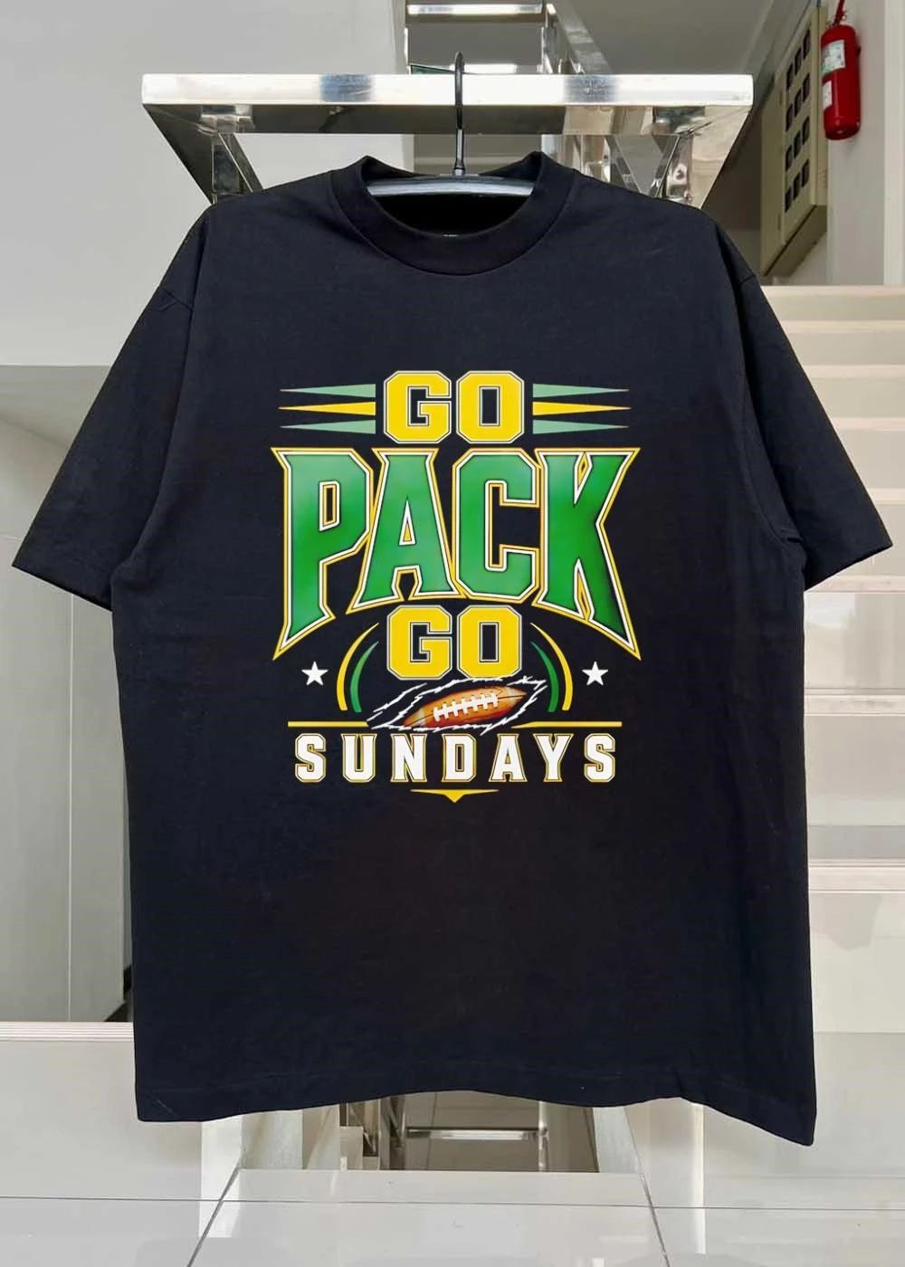 Go Pack Go Sundays Green Bay Packers T-Shirt