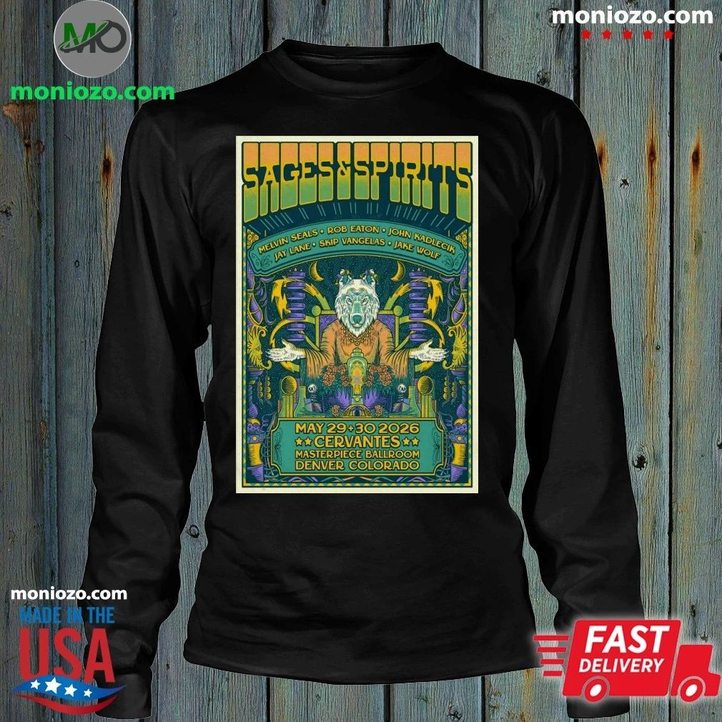 Sages And Spirits At Cervantes’ Masterpiece Ballroom On May 29-30 2026 Poster Shirt