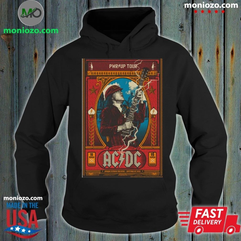 Original AC DC Mar 15 2026 Poster Santiago Chile Shirt