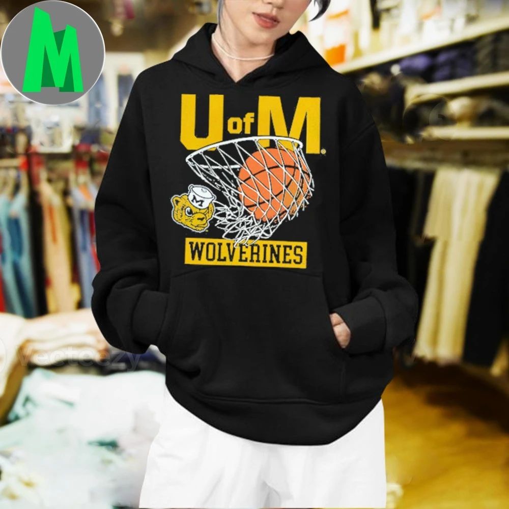 Michigan Wolverines Hoops Heritage Logo Shirt