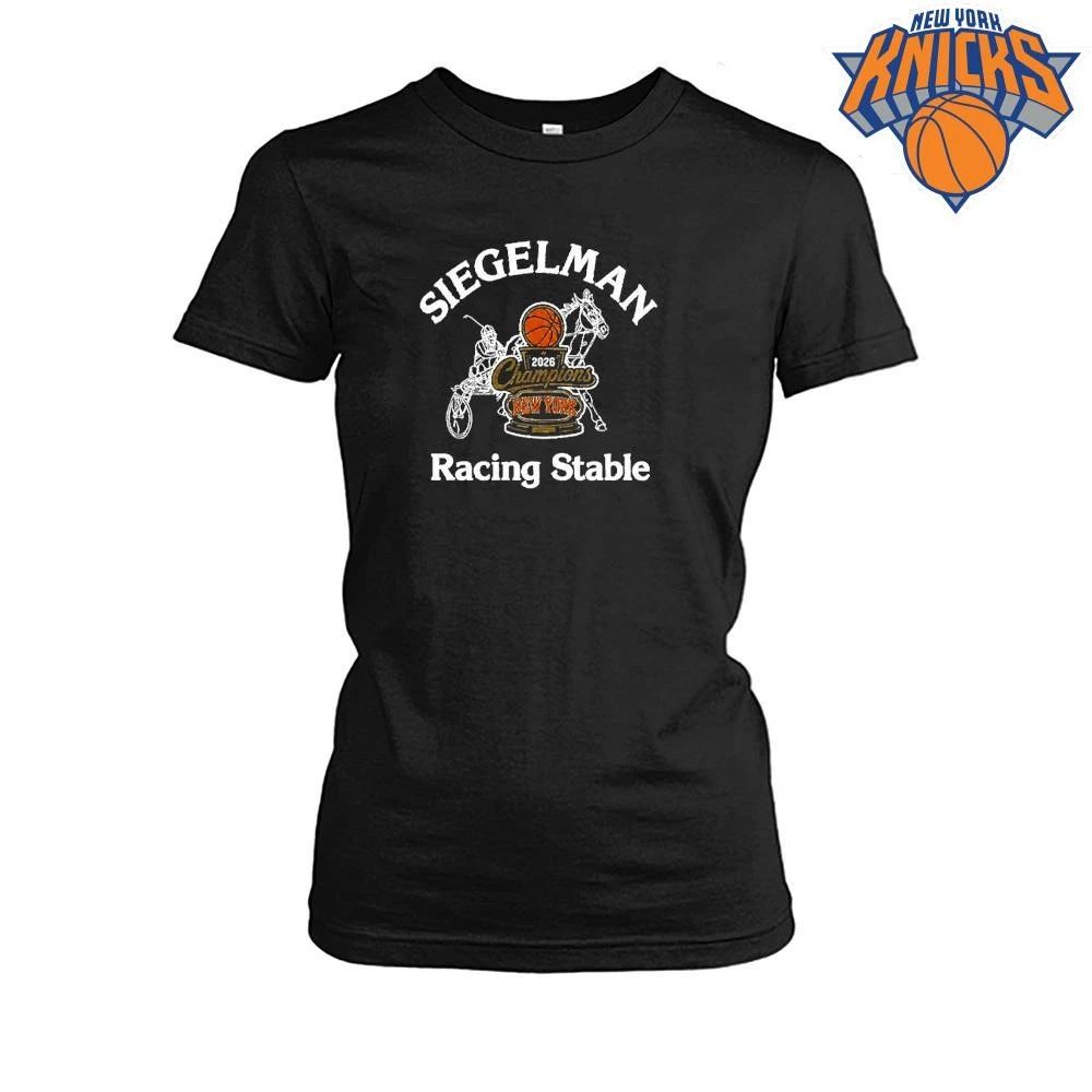 Josh Hart Siegelman Stable Knicks 2026 NBA Champions Racing Stable Parade Shirt