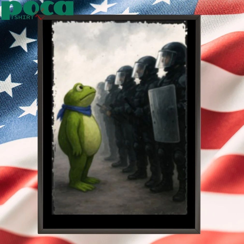 Portland Frog Frogs Against Army T-shirt