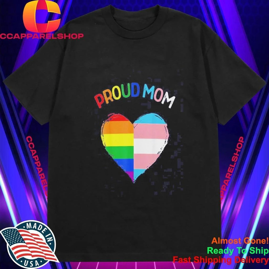 Proud Mom Heart Pride Shirt