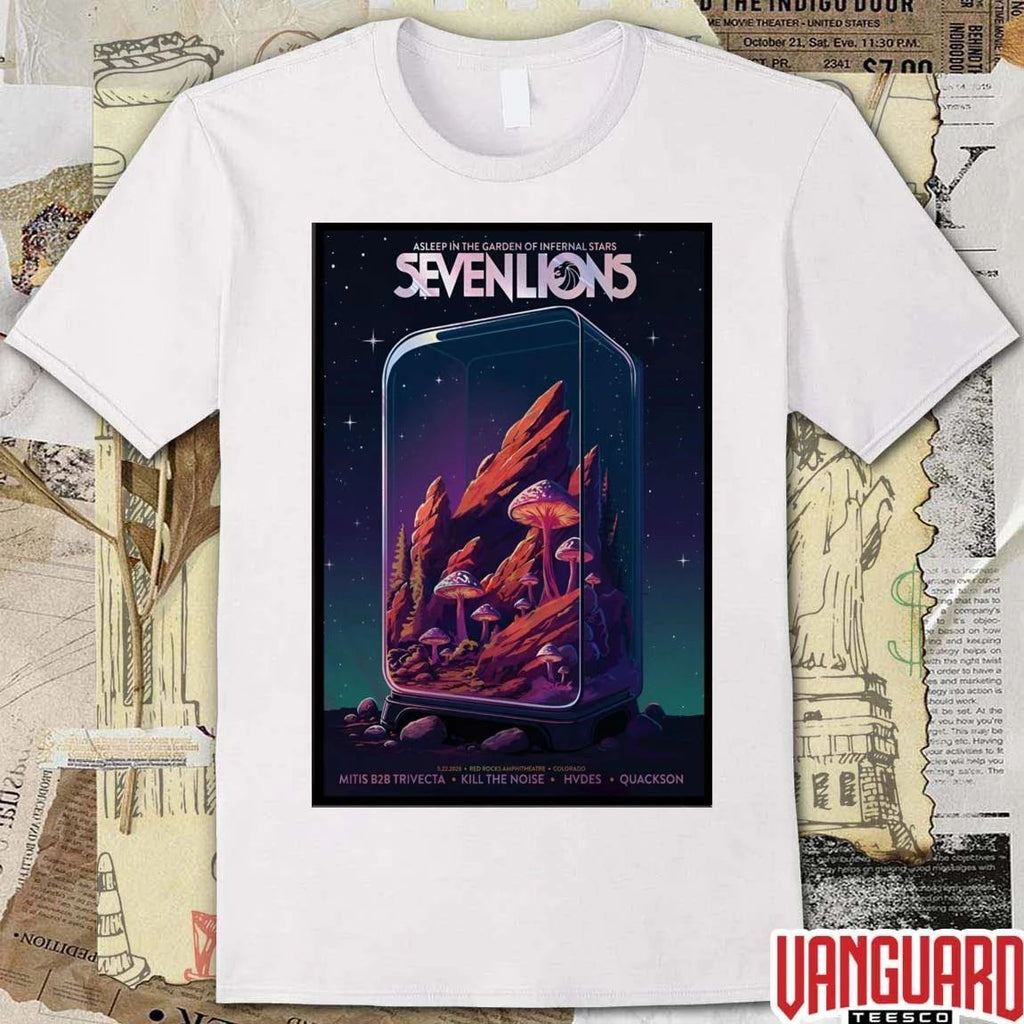 Seven Lions Red Rocks Amphitheatre in Morrison CO May 22 2026 Poster t-shirt