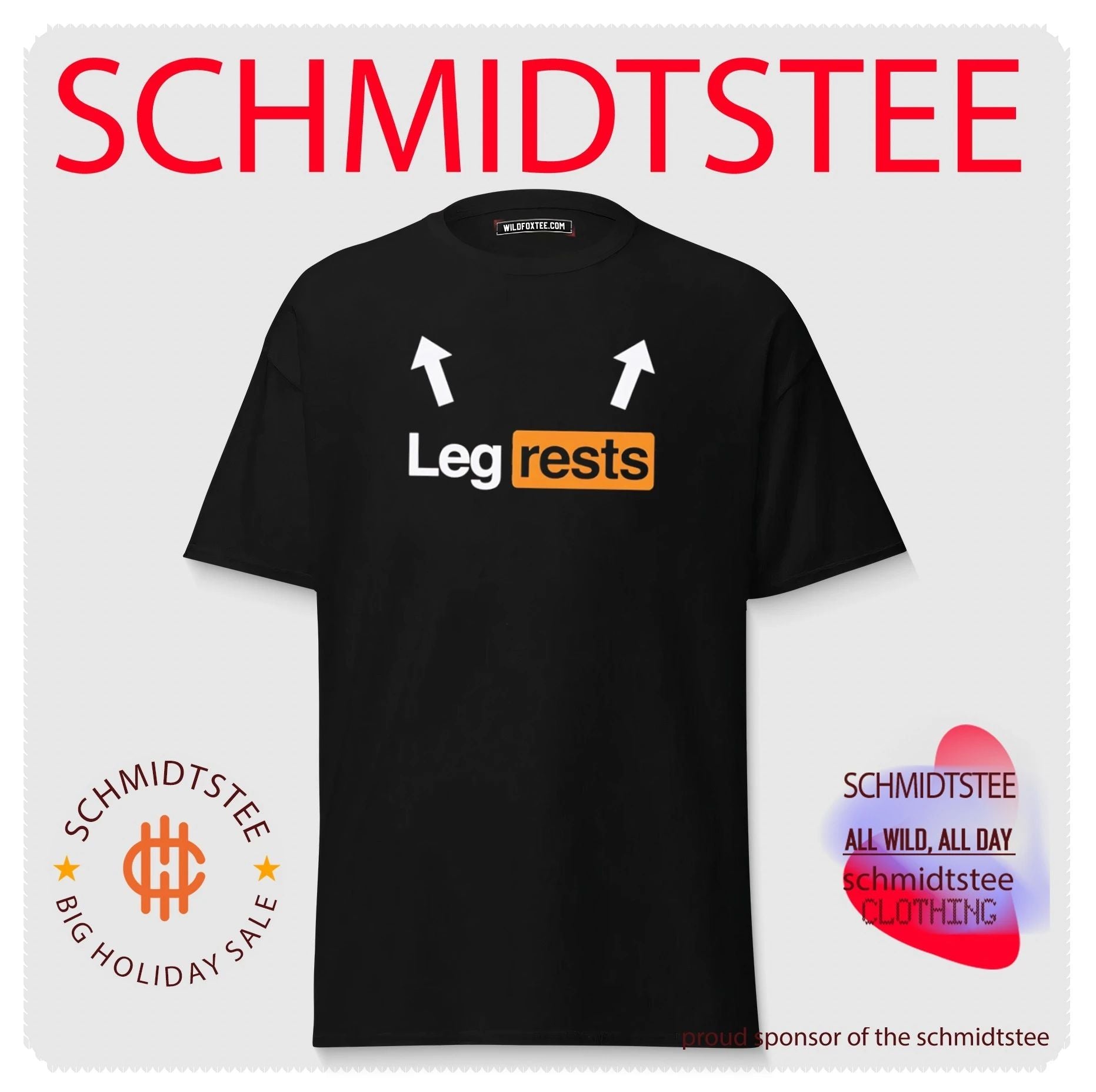Leg Rests funny humor parody legs rest shirt