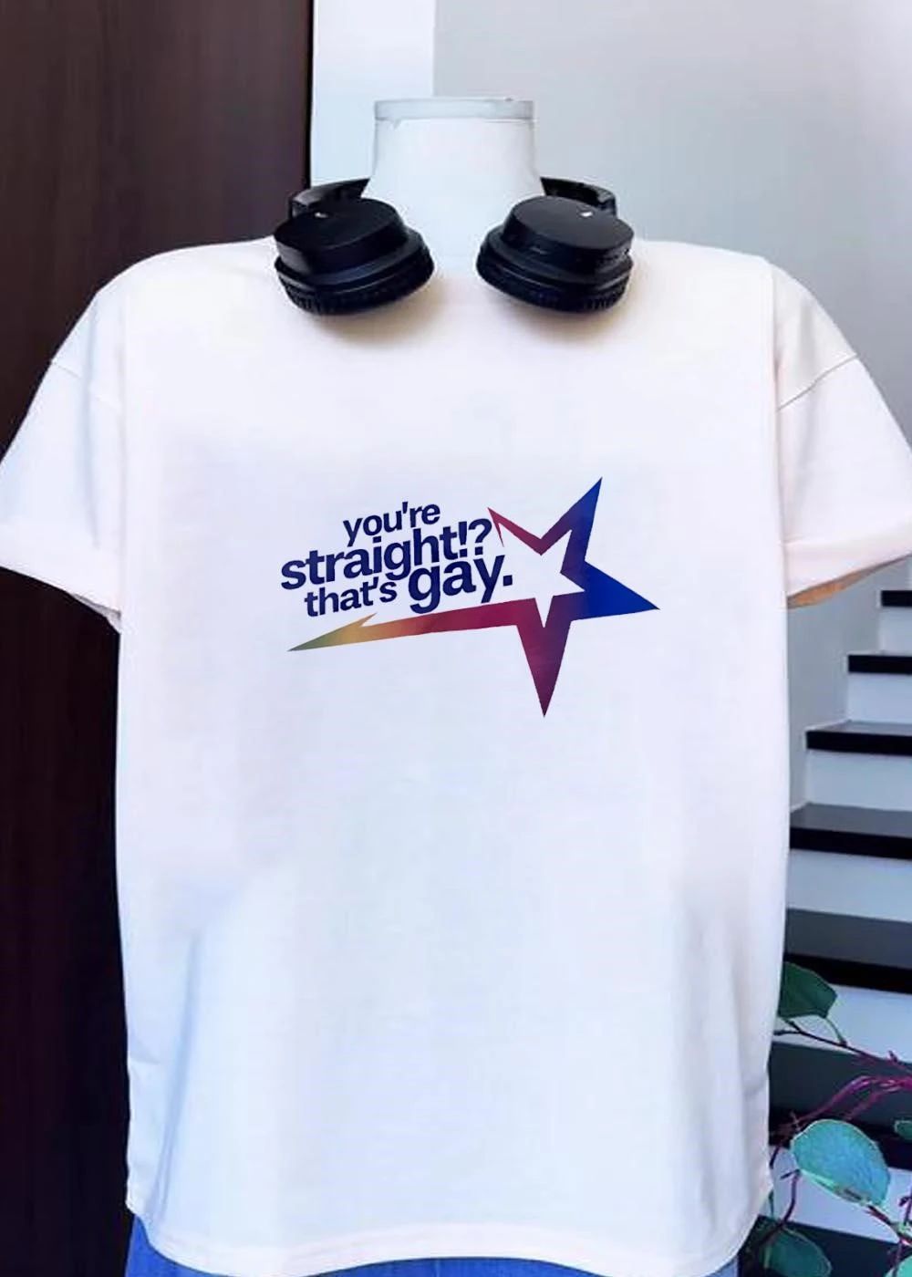 You’re Straight That’s Gay Rainbow Star shirt