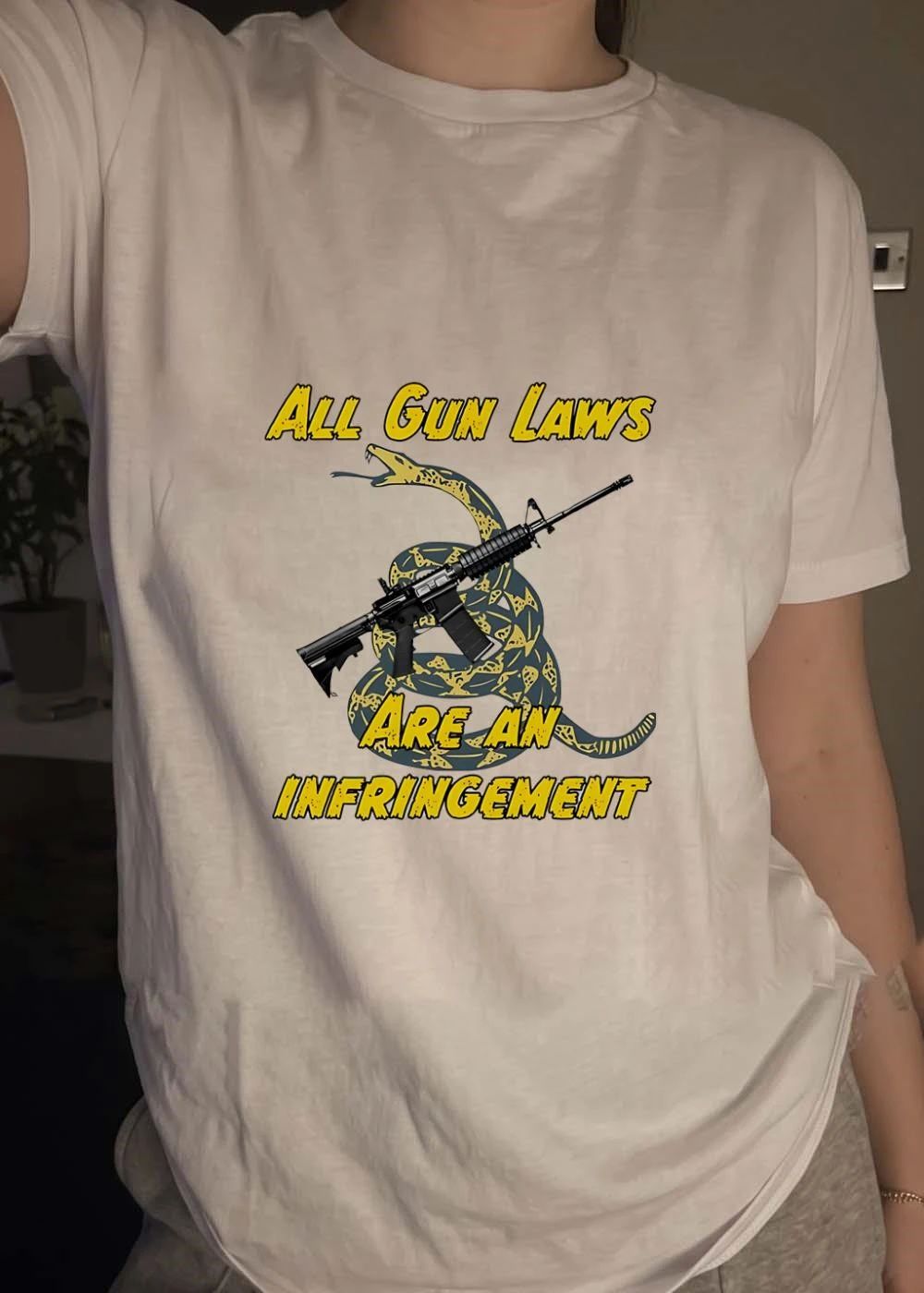 Libertarian Apparel Pro-Gun Rights All Gun Laws Are an Infringement shirt