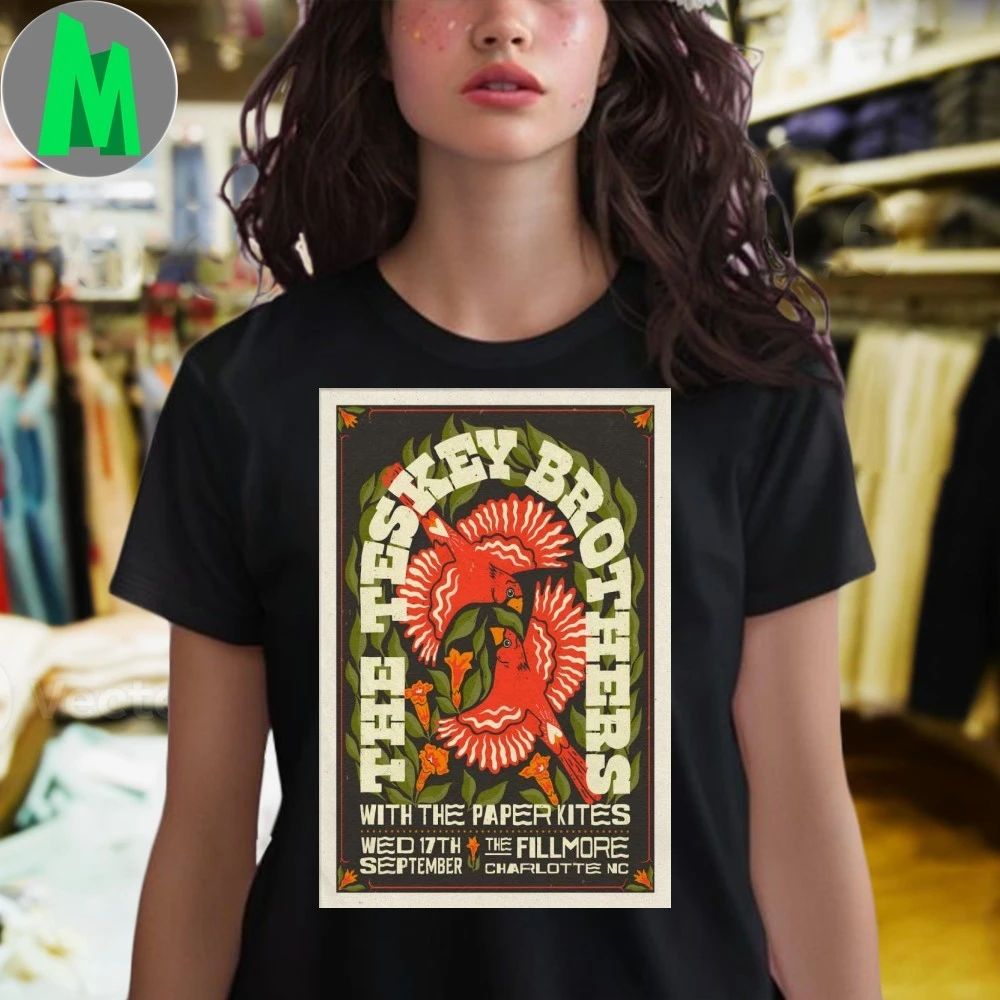 The Teskey Brothers Sep 17 2025 The Fillmore Charlotte NC Poster Shirt