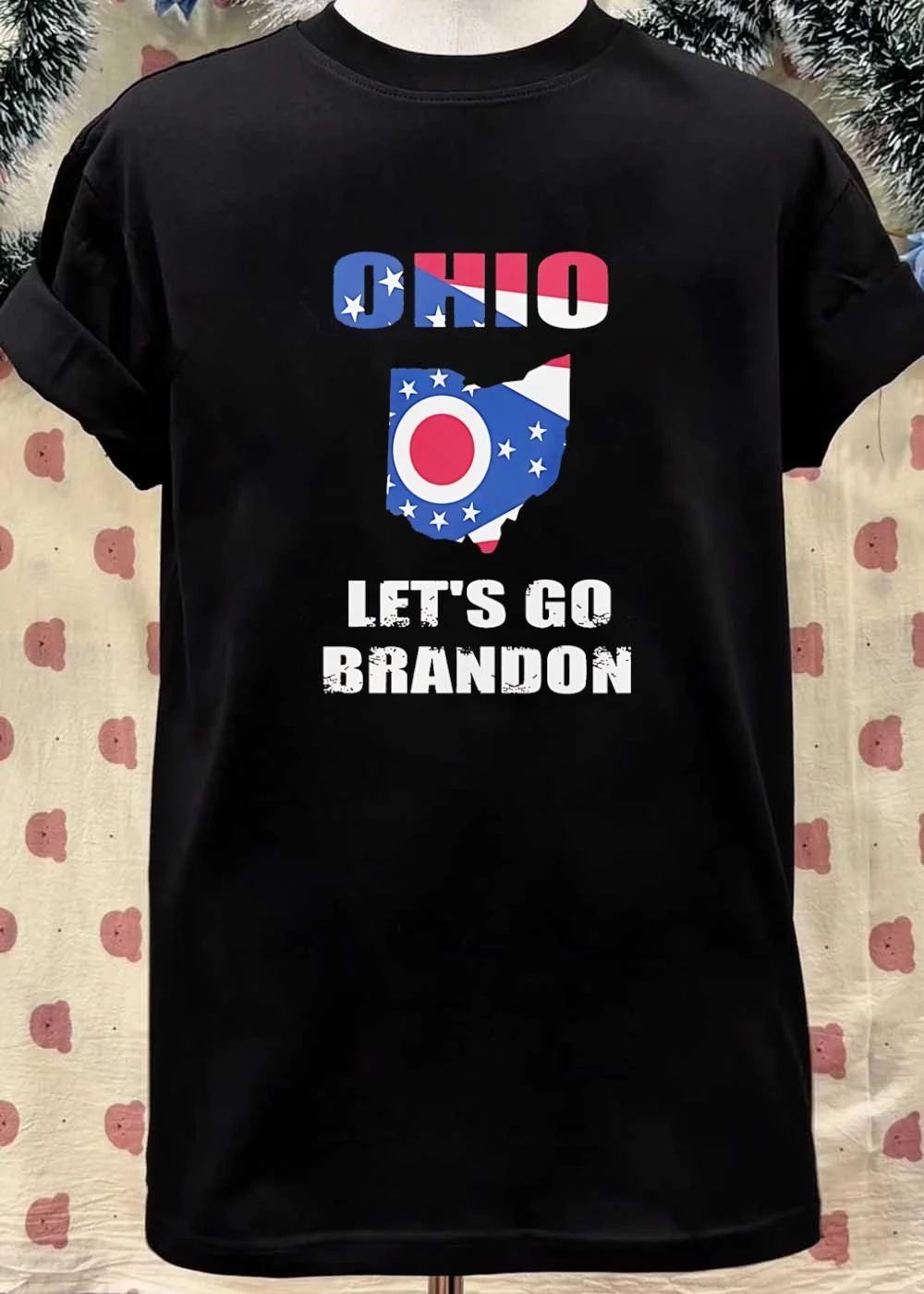 Ohio Flag Let’s Go Brandon State Pride Patriotic T-Shirt