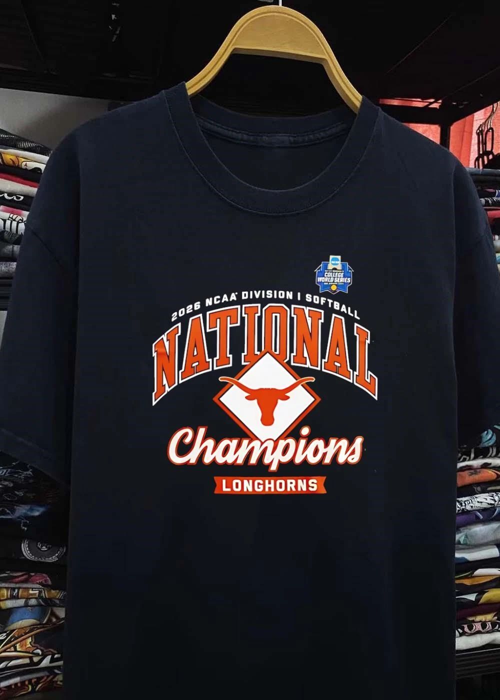 Texas Longhorns Black 2026 NCAA Softball National Champions Locker Room shirt