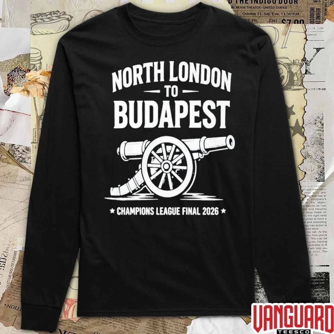 North London To Budapest Champions League Final 2026 t-shirt