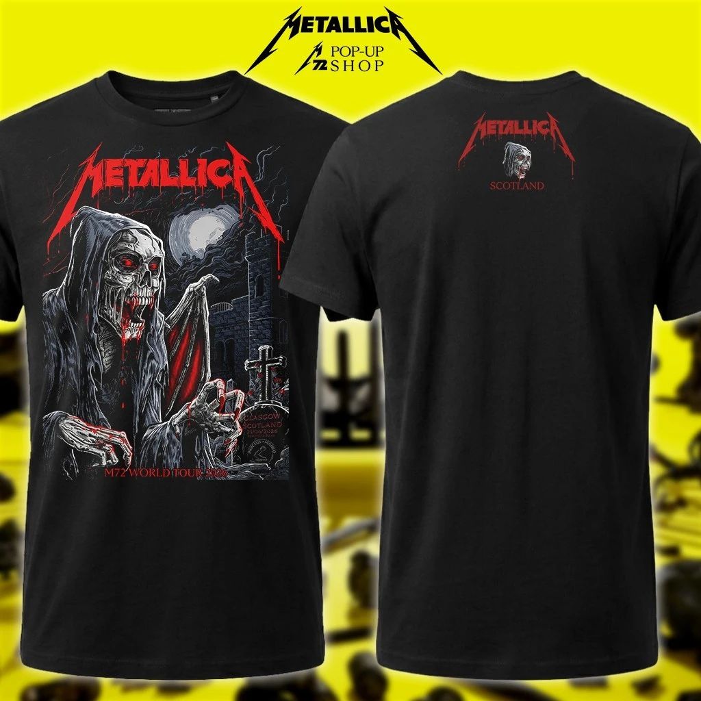 Metallica Pop-Up Shop Glasgow Shirt – Live at Hampden Park June 25th 2026 – Landon Armstrong Design