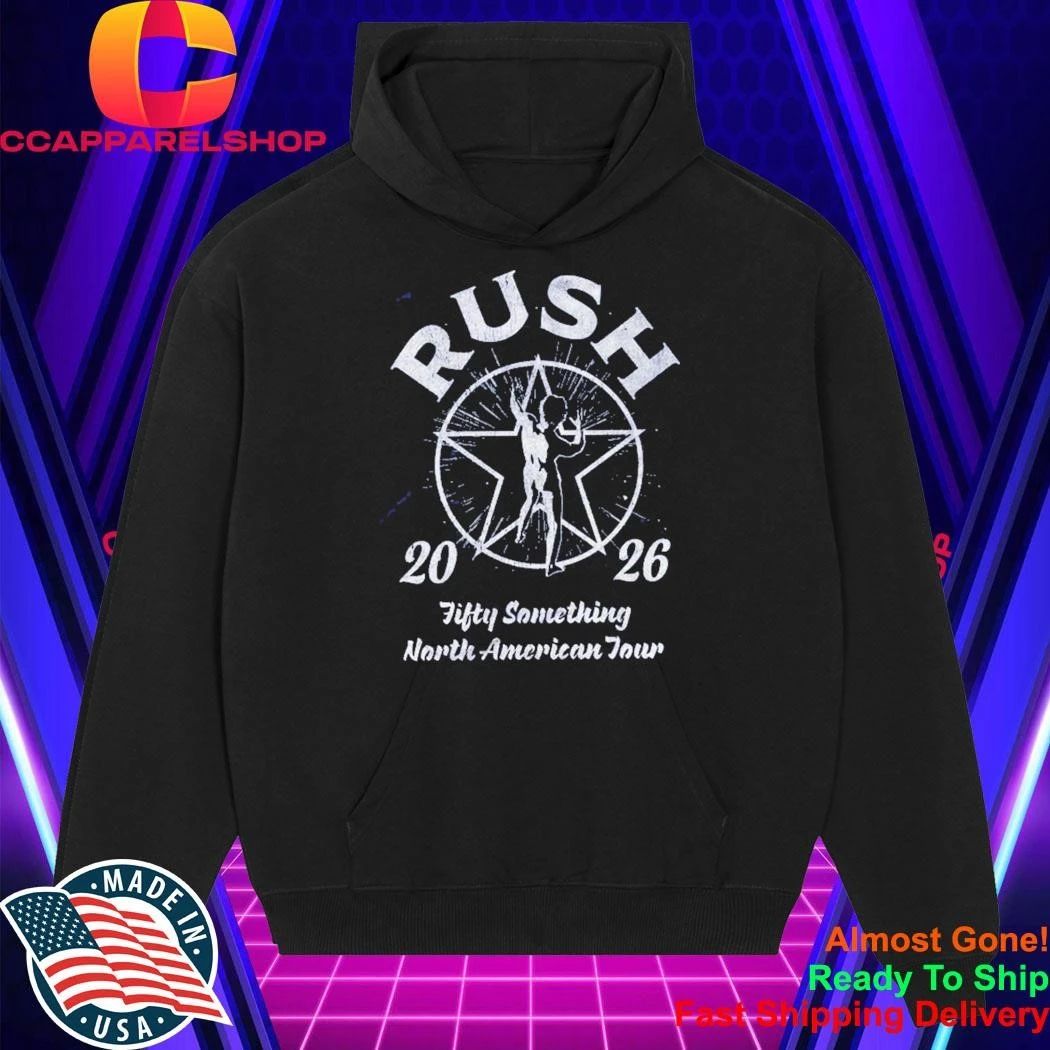 Rush Fifty Something Tour 2026 Merch Navy Fifty Starman Tour Shirt