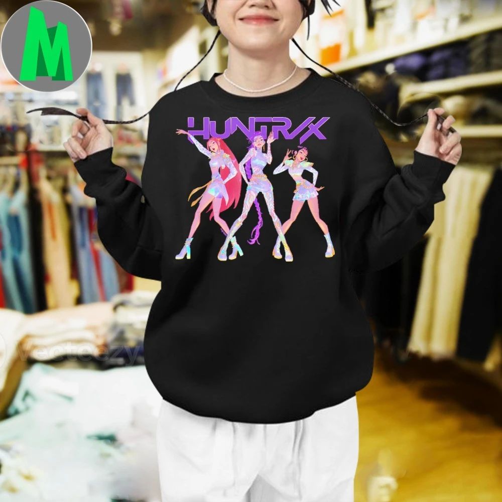 Huntrix kpop demon hunters pose characters shirt