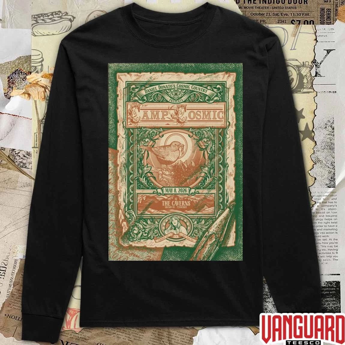 Daniel Donato’s Cosmic Country May 8 2026 The Caverns, Pelham TN Poster t-shirt