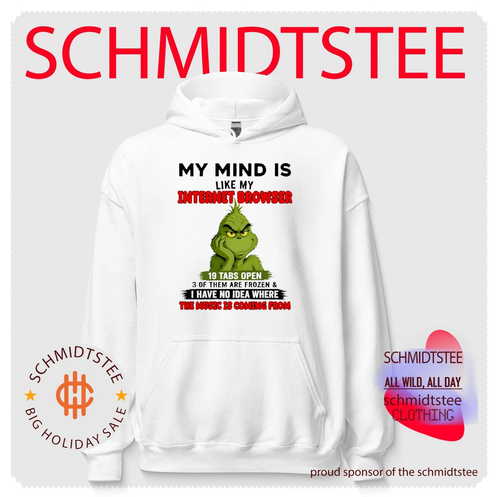 My Mind Is Like My Internet Browser 19 Tabs Open Grinch shirt
