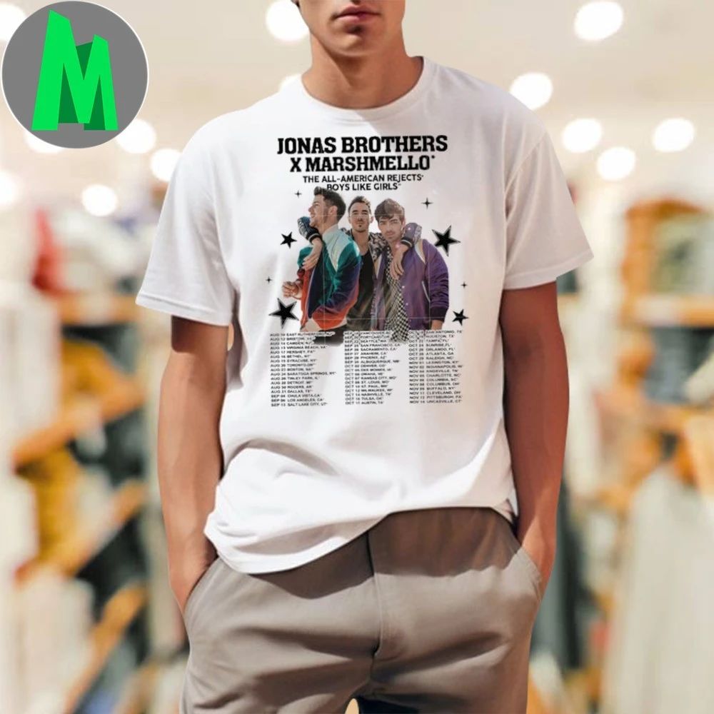 Jonas brothers x marshmello tour back Shirt