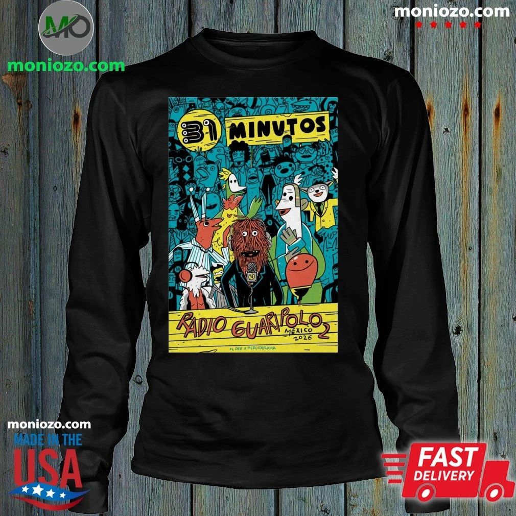 Original 31 Minutos Radio Guaripolo 2 Mexico Tour 2026 Poster T-shirt