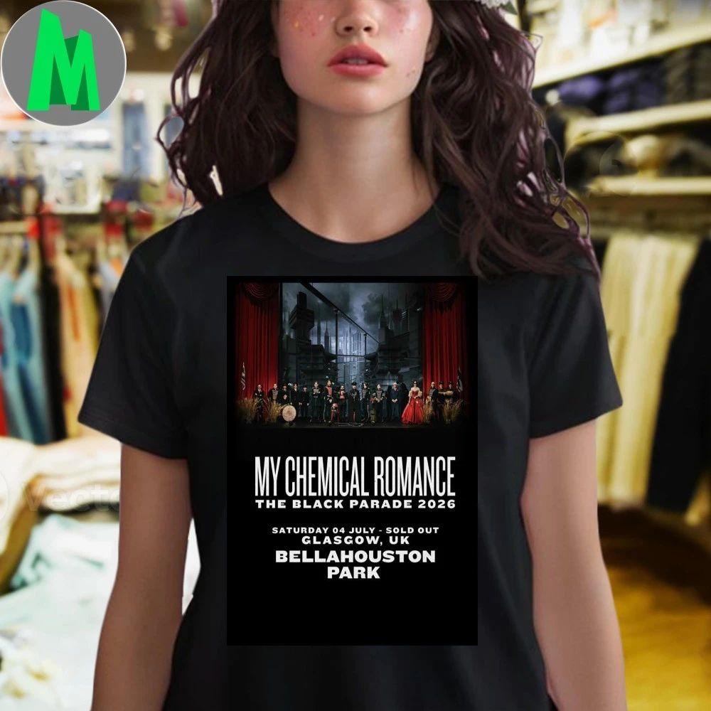 Original My Chemical Romance Bellahouston Park Glasgow Uk Jul 04 2026 Poster Shirt
