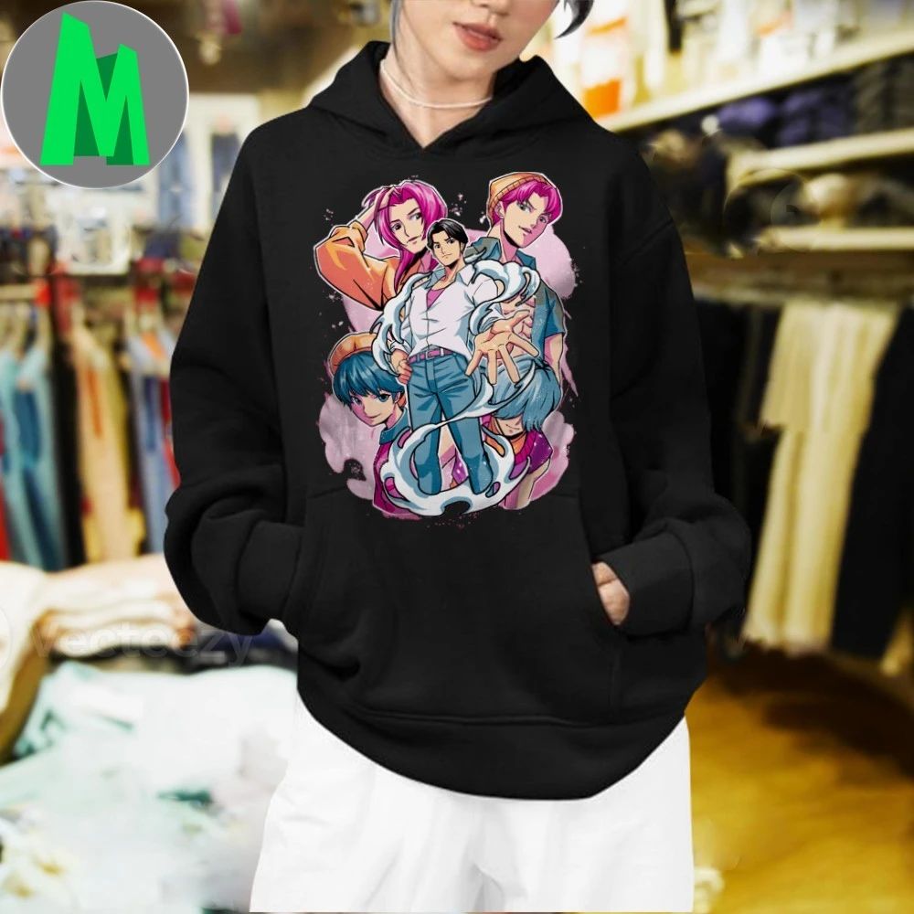 Original Jinu, Romance, Abby, Mystery And Baby Demon Boy Band Shirt