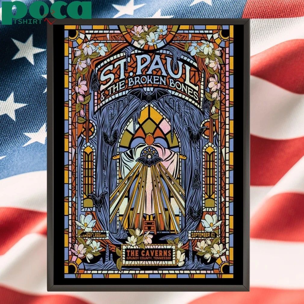 ST. Paul And The Broken Bones 9.21.2025 Grundy County TN Poster T-shirt