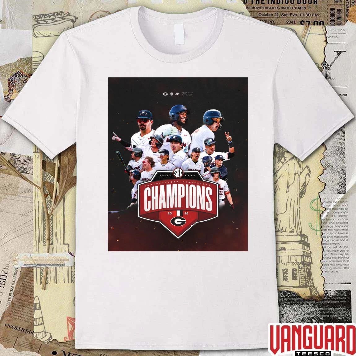 Georgia Bulldogs 2026 SEC Regular Season Championship Poster t-shirt
